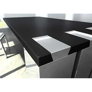 Bureau couvert de cuir de taurillon Ederra