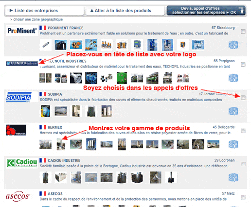 Placez vous en tête des entreprises